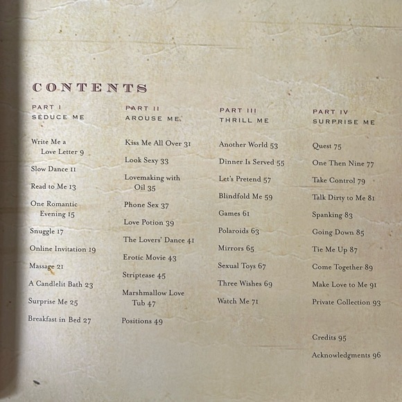 The Fantasy Book - a pillow book for Romantic fantasies - Picture 3 of 15